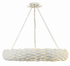 Laurel 33.5'' Eight Light Pendant, Matte White - Main Product Image.jpg