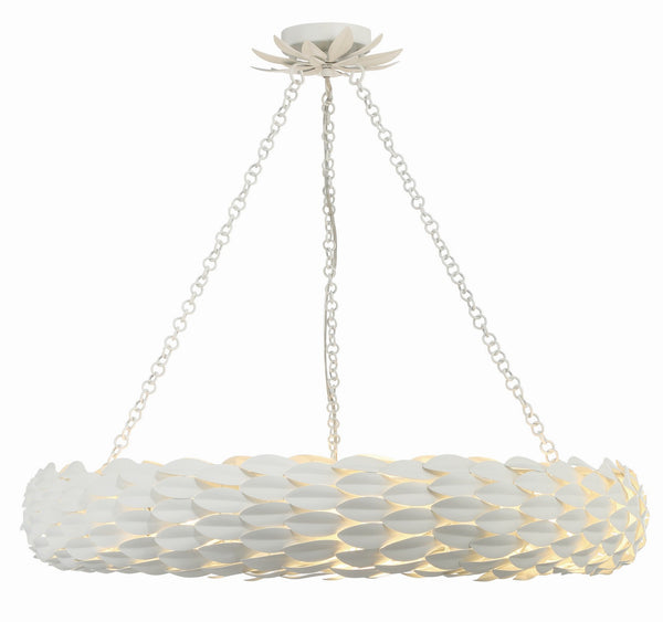 Laurel 33.5'' Eight Light Pendant, Matte White - Main Product Image.jpg