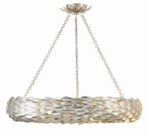 Laurel 33.5'' Eight Light Pendant, Antique Silver - Main Product Image.jpg