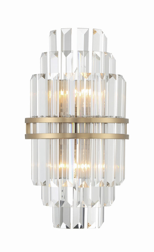 Hayworth 7.5'' Two Light Wall Sconce, Aged Brass - Main Product Image.jpg