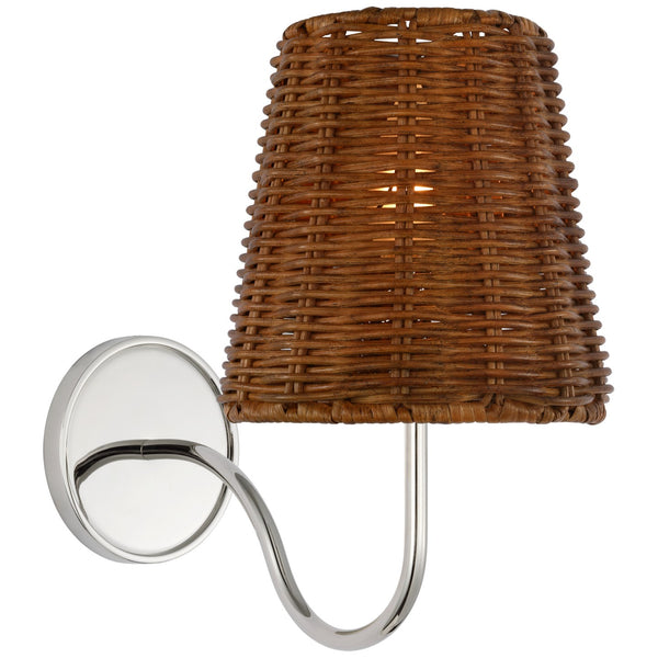 Lyndsie 6" LED Wall Sconce, Polished Nickel