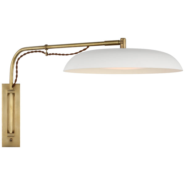 Cyrus 14" LED Wall Sconce, Hand-Rubbed Antique Brass