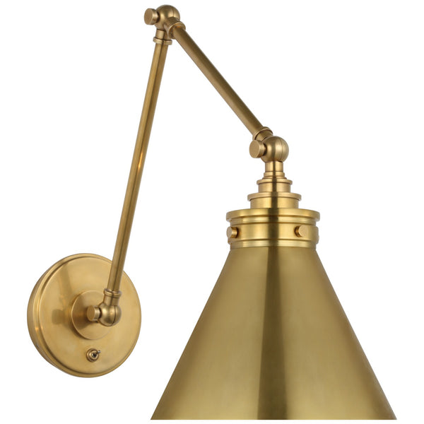 Parkington 8.5" LED Wall Sconce, Antique-Burnished Brass