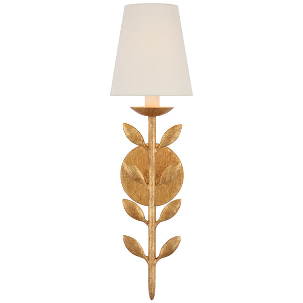 Avery 5.75" LED Wall Sconce, Antique Gold Leaf