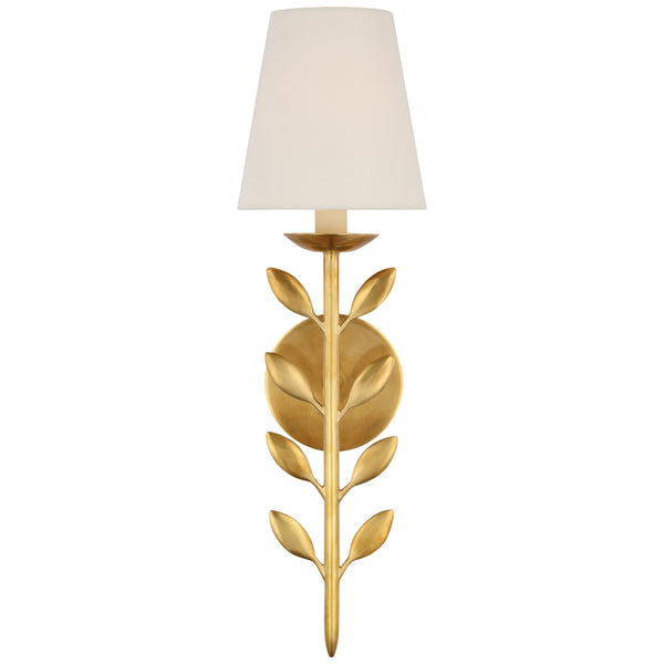 Avery 5.75" LED Wall Sconce, Hand-Rubbed Antique Brass