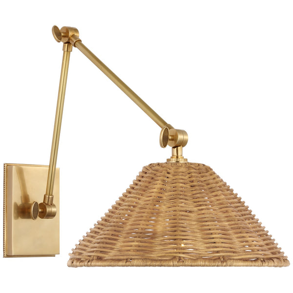 Wimberley 10" LED Wall Sconce, Soft Brass
