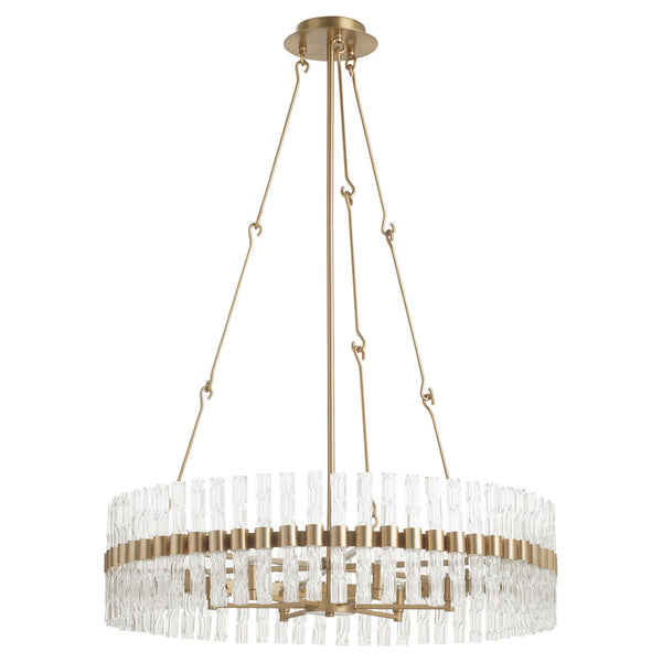 Asher Six Light Chandelier, Aged Brass - Main Product Image.jpg