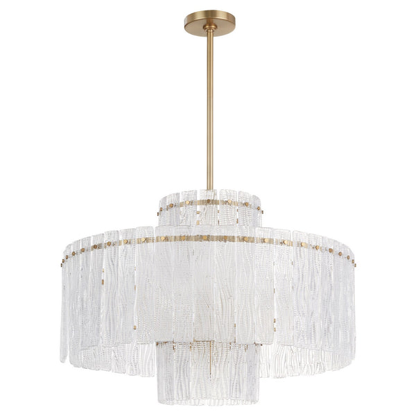 Lennox Nine Light Chandelier, Aged Brass - Main Product Image.jpg