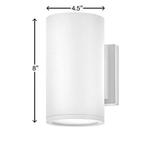 Cache 4" One Light Small Down Light Wall Mount Lantern, Satin White