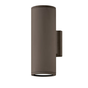 Cache 4" Two Lights Small Up/Down Wall Mount Lantern, Architectural Bronze