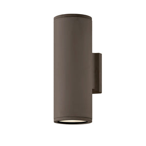 Cache 4" Two Lights Small Up/Down Wall Mount Lantern, Architectural Bronze