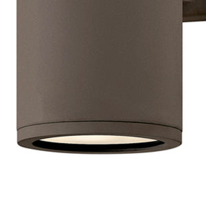 Cache 4" Two Lights Small Up/Down Wall Mount Lantern, Architectural Bronze