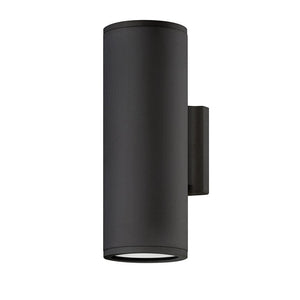 Cache 4" Two Lights Small Up/Down Wall Mount Lantern, Black