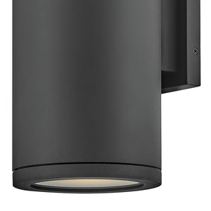 Cache 6" Two Lights Medium Wall Mount Lantern, Black