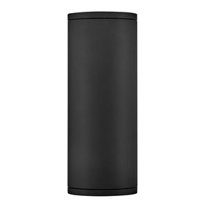 Cache 6" Two Lights Medium Wall Mount Lantern, Black