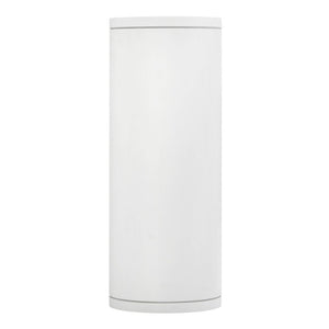 Cache 6" Two Lights Medium Wall Mount Lantern, Textured White
