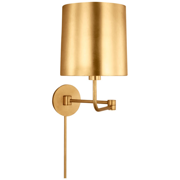 Go Lightly 8.75" LED Swing Arm Wall Light, Gild / Gild