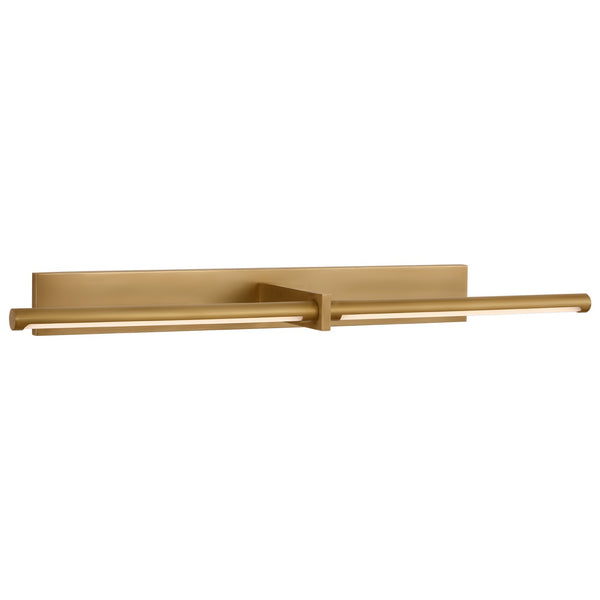 Axis 30" LED Picture Light, Antique-Burnished Brass