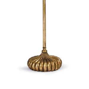 Clove Stem 17" Two Lights Floor Lamp, Antique Gold Leaf