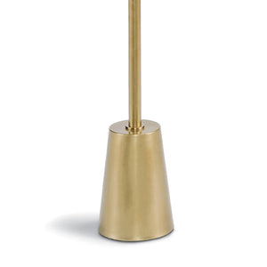 Raven 6" One Light Floor Lamp, Natural Brass