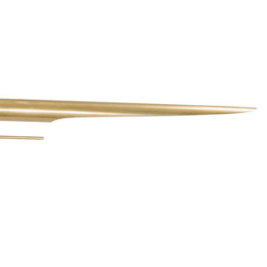 Raven 6" One Light Floor Lamp, Natural Brass