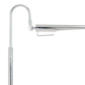 Raven 6" One Light Floor Lamp, Polished Nickel