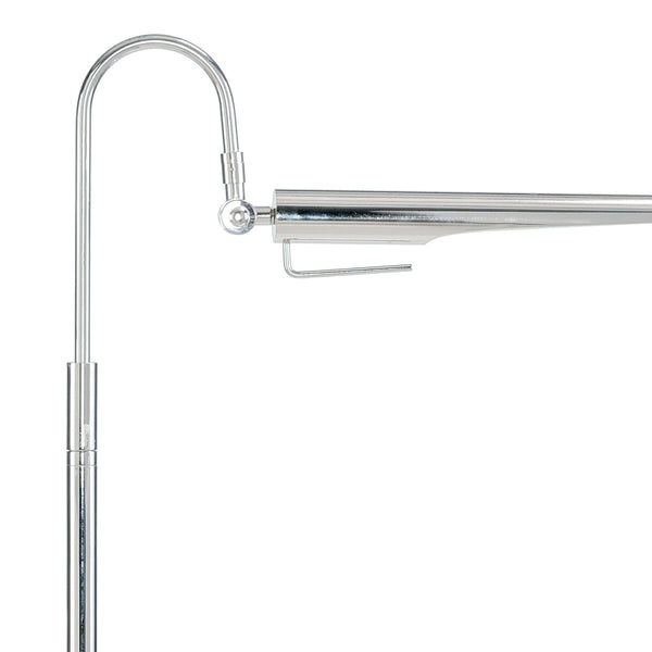 Raven 6" One Light Floor Lamp, Polished Nickel