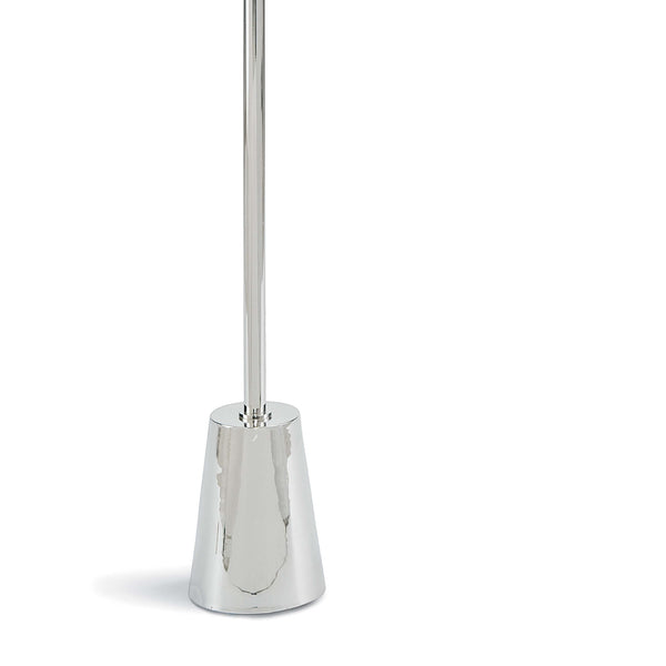 Raven 6" One Light Floor Lamp, Polished Nickel
