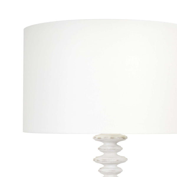 Fishbone 21" One Light Floor Lamp, White