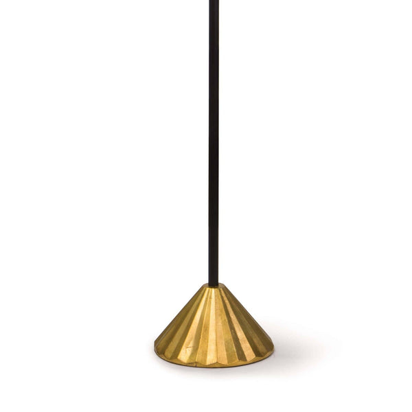 Parasol 18" One Light Floor Lamp, Gold Leaf