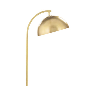 Otto 12" One Light Floor Lamp, Natural Brass