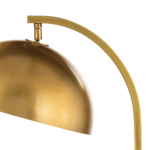 Otto 12" One Light Floor Lamp, Natural Brass