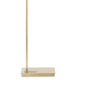 Otto 12" One Light Floor Lamp, Natural Brass