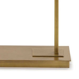 Otto 12" One Light Floor Lamp, Natural Brass