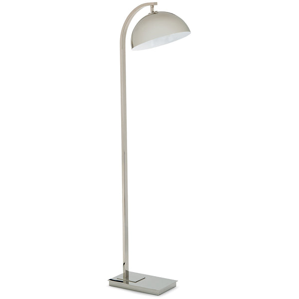 Otto 12" One Light Floor Lamp, Polished Nickel