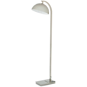 Otto 12" One Light Floor Lamp, Polished Nickel