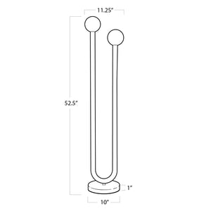 Happy 11" Two Lights Floor Lamp, Oil Rubbed Bronze