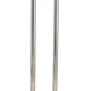 Happy 11" Two Lights Floor Lamp, Polished Nickel
