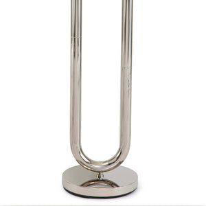 Happy 11" Two Lights Floor Lamp, Polished Nickel