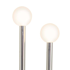 Happy 11" Two Lights Floor Lamp, Polished Nickel