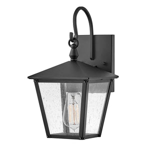 Mesa 7" One Light Medium Wall Mount Lantern, Black