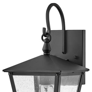 Mesa 7" One Light Medium Wall Mount Lantern, Black