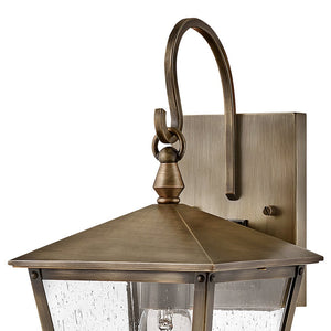 Mesa 7" One Light Medium Wall Mount Lantern, Burnished Bronze