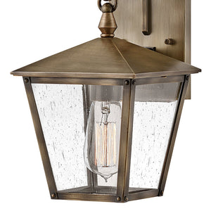 Mesa 7" One Light Medium Wall Mount Lantern, Burnished Bronze
