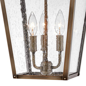 Mesa 11" Three Lights Medium Hanging Lantern, Burnished Bronze