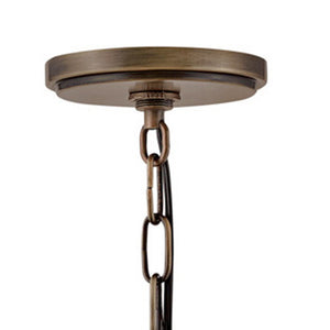 Mesa 11" Three Lights Medium Hanging Lantern, Burnished Bronze