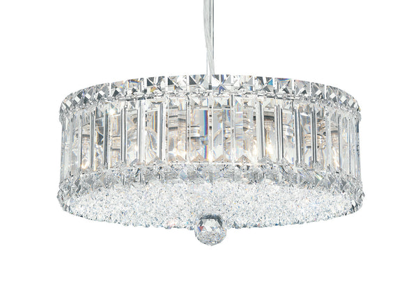 Plaza 14.5'' Nine Light Pendant, Stainless Steel with Clear Optic Crystal - Main Product Image.jpg