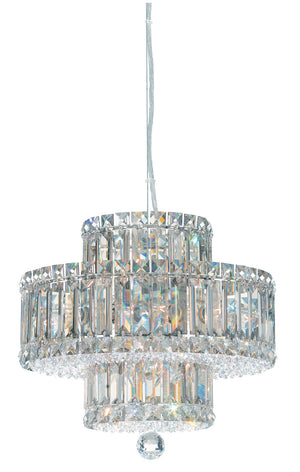 Plaza 14.5'' Nine Light Pendant, Stainless Steel with Clear Optic Crystal - Main Product Image.jpg