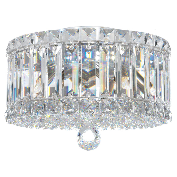 Plaza 10'' Four Light Flush Mount, Stainless Steel with Clear Optic Crystal - Main Product Image.jpg