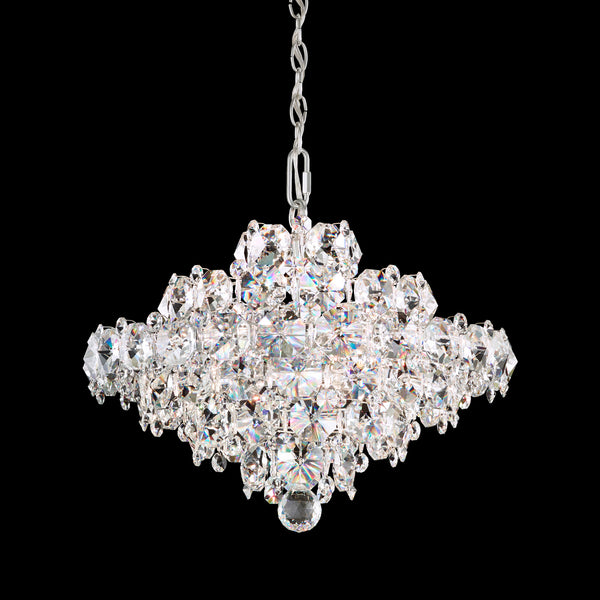 Baronet 19'' Eight Light Pendant, Stainless Steel with Clear Optic Crystal - Main Product Image.jpg